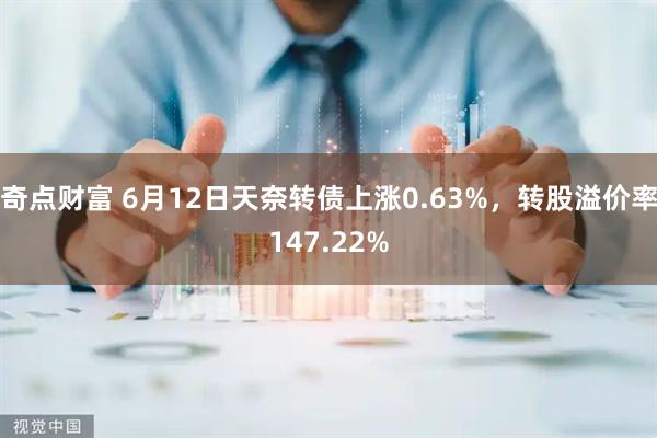 奇点财富 6月12日天奈转债上涨0.63%，转股溢价率147.22%