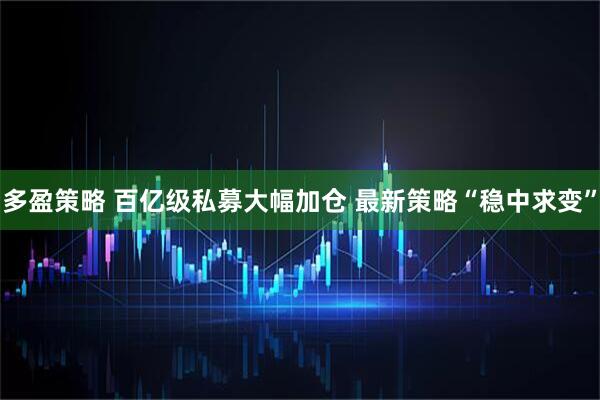 多盈策略 百亿级私募大幅加仓 最新策略“稳中求变”