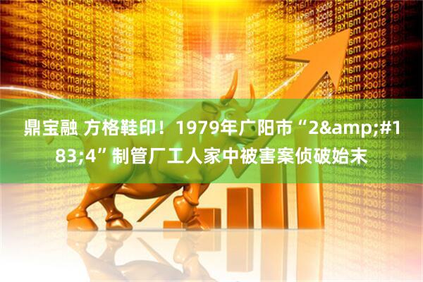 鼎宝融 方格鞋印！1979年广阳市“2·4”制管厂工人家中被害案侦破始末